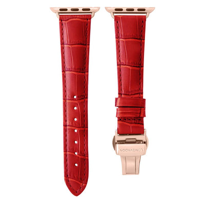 Damen Caiman Purpurrot mit Roségold