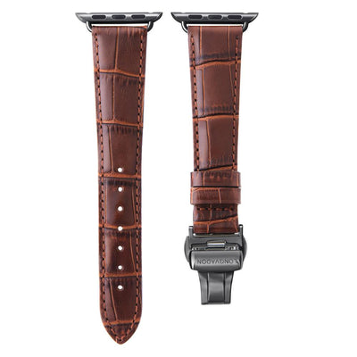 Damen Caiman Mahagoni-Braun mit Schwarz
