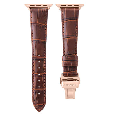 Damen Caiman Mahagoni-Braun mit Roségold