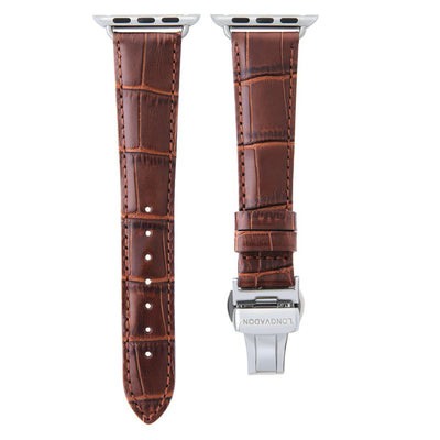 Damen Caiman Mahagoni-Braun mit Silber