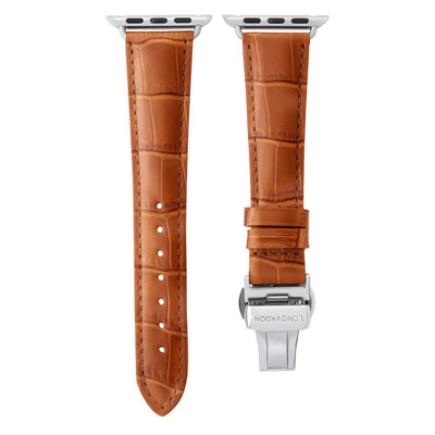 Damen Caiman Whiskey-Braun mit Silber