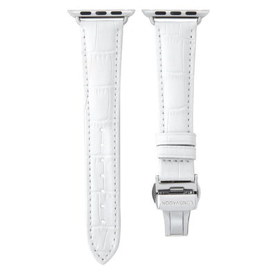 Damen Caiman Schneeweiß mit Silber